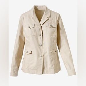 CHICOS Fem Canvas Jacket size 0